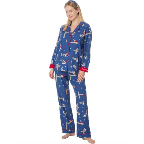 P.J. Salvage Womens PJ Salvage Loungewear Love Leo Rescue Pajama Pj Set