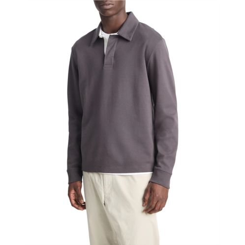 Mens Vince Brushed L/S Polo