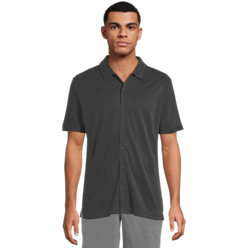Mens Johnston & Murphy Vintage Birdseye Short Sleeve Button Dow