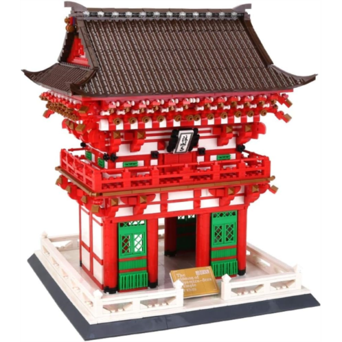QWan Architecture Japan Kyoto Kiyomizu-dera Temple Niomon Modular Buildings Sets for Adults (2409 PCS), Creator Blocks
