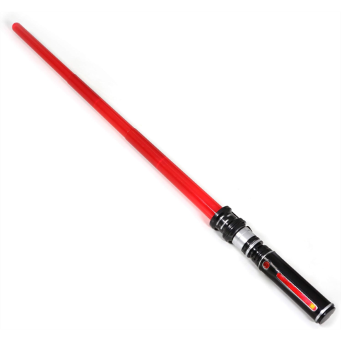 MewduMewdu Light up Saber Toy with Electronic Lights & FX Sound Effect for Kids and Adults, Red LED Light Expandable Light Sword Toy for Roleplay(Standalone)