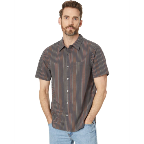 Mens Madewell Perfect Short-Sleeve Shirt in Seersucker