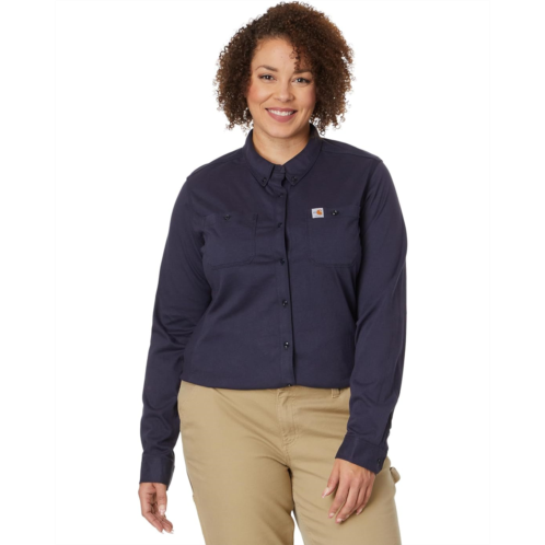 Womens Carhartt Flame-Resistant Force Cotton Hybrid Shirt