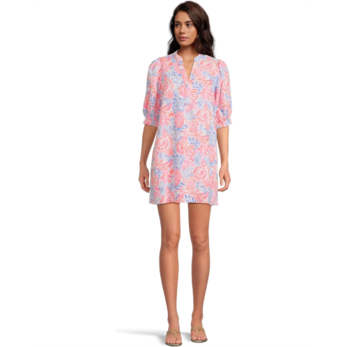 Womens Lilly Pulitzer Mialeigh Elbow Sleeve Linen