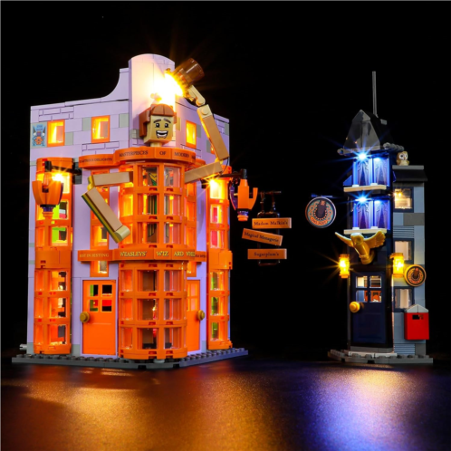 GEAMENT LED Light Kit Compatible with Lego Diagon Alley: Weasleys Wizard Wheezes - Lighting Set for 76422 Model Set (Model Set Not Included)