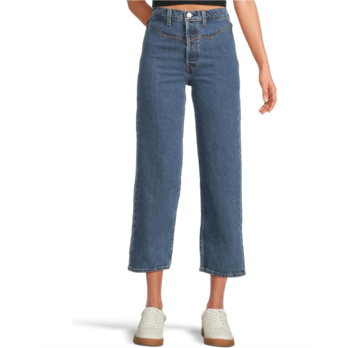 Womens Levis Premium Ribcage Western Yoke