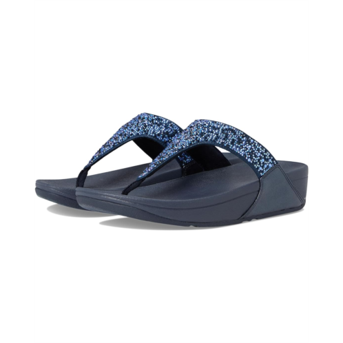 Womens FitFlop Lulu Crystal-Mix Toe-Post Sandals