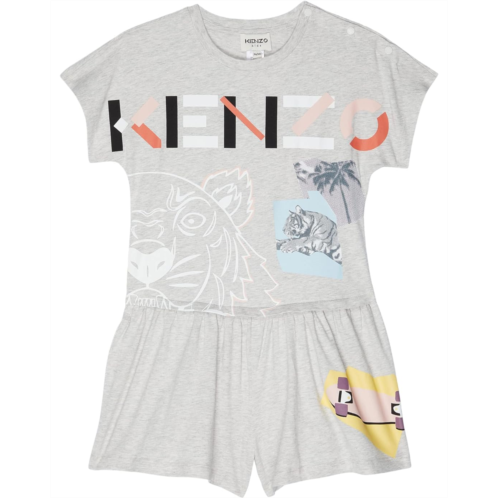 Kenzo Kids Shorts Romper Front Logo (Little Kids/Big Kids)