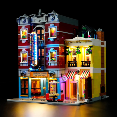 Rorliny LED Light Kit for Lego Jazz Club 10312, Lighting Set Compatible with Lego 10312 (Lights Only, No Lego Models)