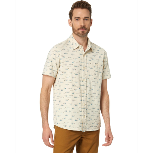 L.L.Bean Mens LLBean Lakewashed Organic Short Sleeve Button-Down