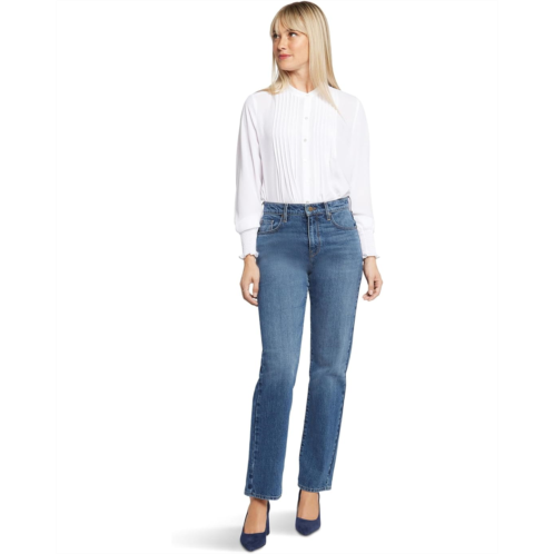 Womens NYDJ Brooke High-Rise Loose Straight Jeans in Sawyer