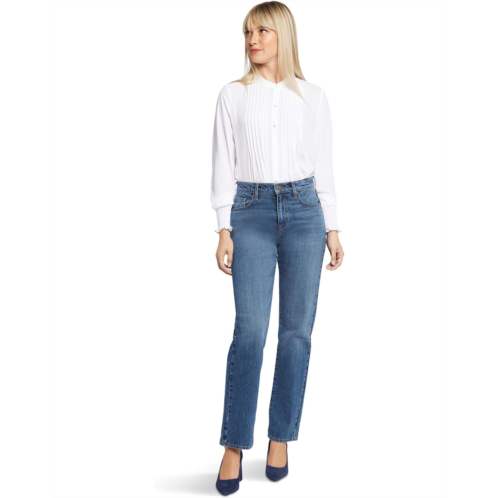 NYDJ Brooke High-Rise Loose Straight Jeans in Sawyer