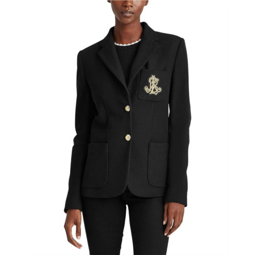 POLO RALPH LAUREN Womens Lauren Ralph Lauren Patch Jacquard Blazer