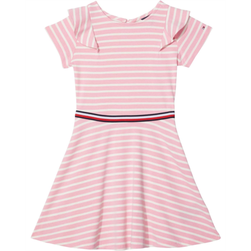 Tommy Hilfiger Kids Stripe Ruffle Dress (Big Kids)