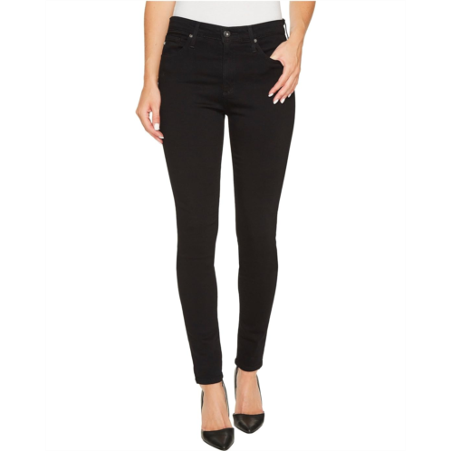 Womens AG Jeans Farrah Skinny in Super Black