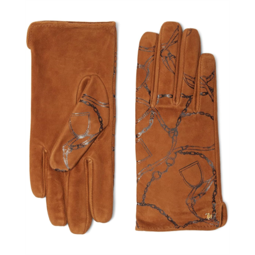 POLO Ralph Lauren LAUREN Ralph Lauren Printed Suede Belting Glove