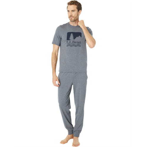 L.L.Bean Wicked Soft Knit Pajamas Short Sleeve Regular