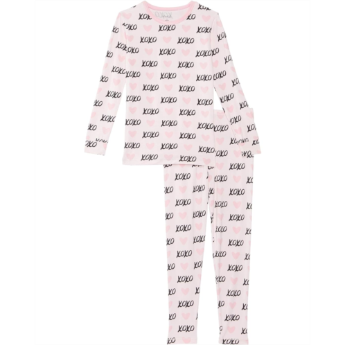 Kickee Pants Kids Print Long Sleeve Pajama Set (Toddler/Little Kids/Big Kids)