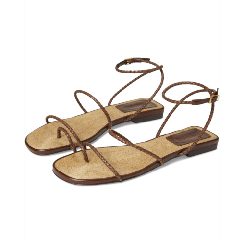 Womens Schutz Kaya Straw Flat