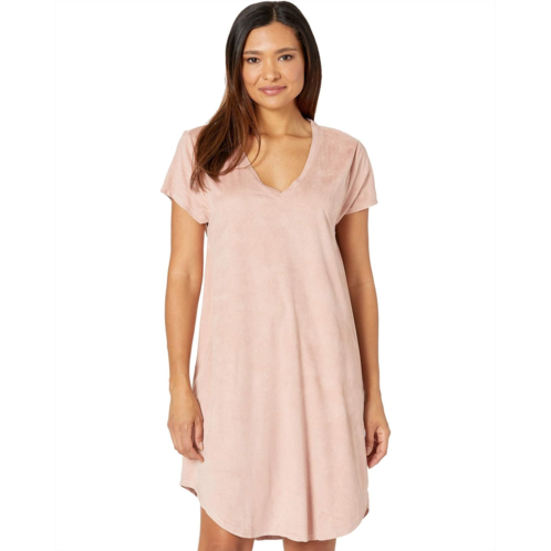 Dylan by True Grit Soft Suede Knits Short Sleeve Babydoll Dress