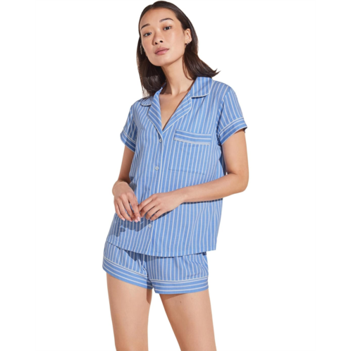 Womens Eberjey Gisele Printed Shortie Pj Set