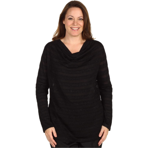 Jones New York Plus Size Draped L/S Pullover