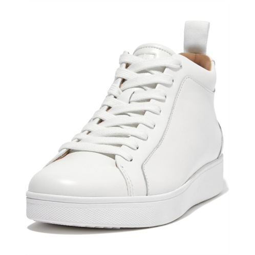 Womens FitFlop Rally Leather High-Top Sneakers