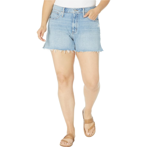 Madewell Plus Relaxed Denim Shorts in Madera Wash: Side-Slit Edition