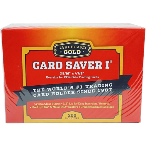 CBG 200ct Card Saver 1 in RED Storage Box - Cs1 Graded Card Submits
