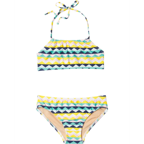 Toobydoo Fun Pattern Bandeau Halter Bikini (Infant/Toddler/Little Kids/Big Kids)