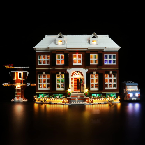 Bourvill LED Lights Kit for Lego Home Alone 21330 - Light Sets Compatible with Lego 21330 Building Blocks - Upgraded Version (Lights Kit Without Model)
