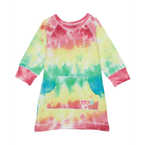 Hatley Kids Rainbow Tie-Dye Sweatshirt Dress (Toddler/Little Kids/Big Kids)