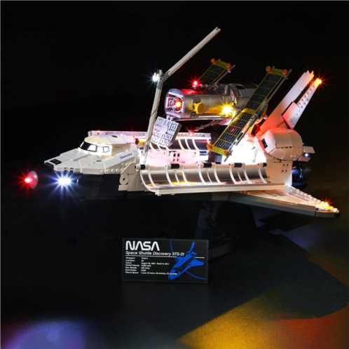 BRIKSMAX Led Lighting Kit for NASA Space Shuttle Discovery - Compatible with Lego 10283 Building Blocks Model- Not Include The Lego Set