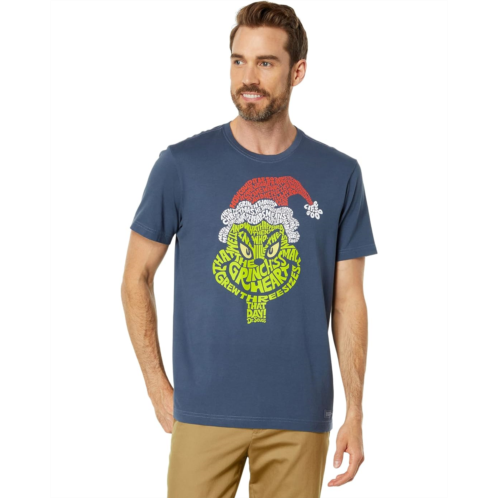 Life is Good Wordy Grinch Short Sleeve Crusher Tee