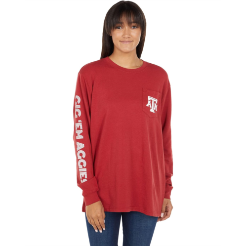 Lauren James Texas A&M Aggies Soda Wash Long Sleeve Tee