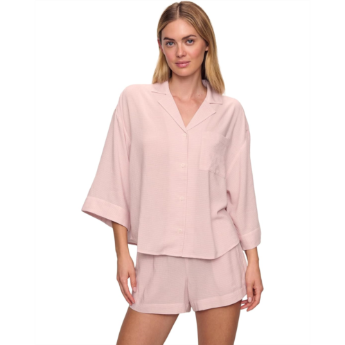 Womens Eberjey Nautico Relaxed Short Pj Set
