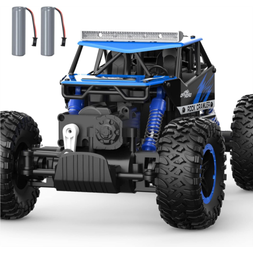 NQD Rc Car, Remote Control Monster Truck, 2.4Ghz 4wd Off Road Rock Crawler Vehicle, 1:14 All Terrain Rechargeable Electric Toy for Boys & Girls