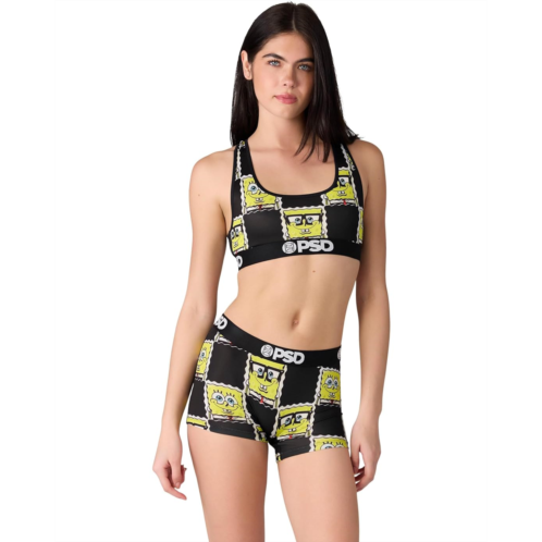 Womens PSD Spongebob Squarepants Check Boyshorts