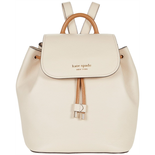 Kate Spade New York Sinch Pebbled Leather Medium Flap Backpack