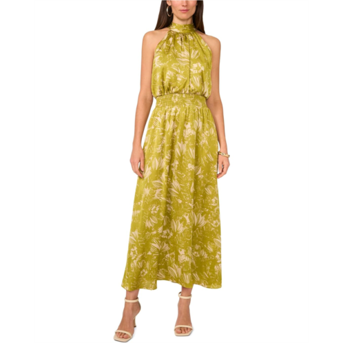 Vince Camuto Sleeveless Halter Neck Smocked Waist