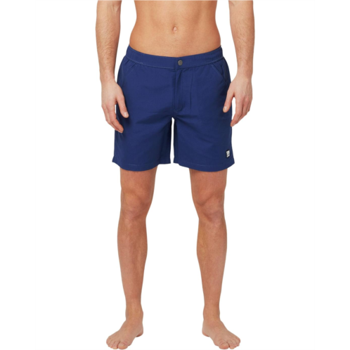 Tom & Teddy Solid Contemporary Swim Trunks