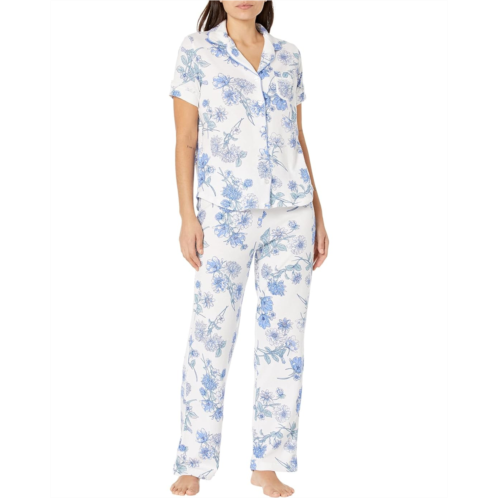 Womens Karen Neuburger Spring Dreamer Girlfriend Short Sleeve Long PJ Set