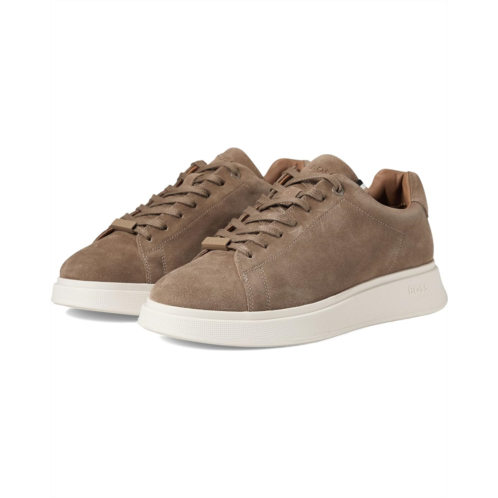 BOSS Bulton Suede Sneakers with Rubber Sole