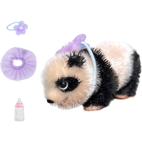 OtardDolls 5 inch Realistic Baby Panda Doll, Reborn Animal Doll Designed by Artist, Weighted Body Soft Handmade Mini Silicone Baby Dolls Feel Real（1 Pcs）