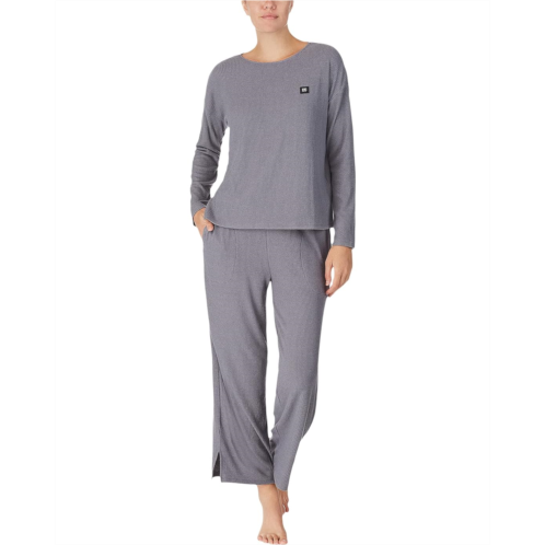 DKNY Long Sleeve Top and Ankle Pants Set
