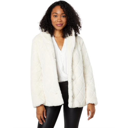 Kate Spade New York Single-Breasted Faux Fur Jacket