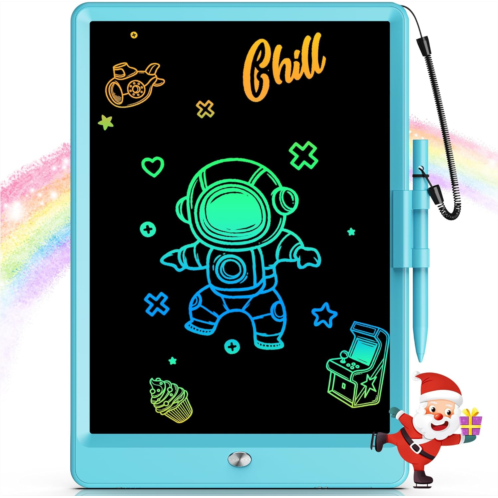 Bravokids Toys for 3-6 Years Old Girls Boys, LCD Writing Tablet 10 Inch Doodle Board, Electronic Drawing Pads, Educational Birthday Gift for 3 4 5 6 7 8 Years Old Kids Toddler (Blu