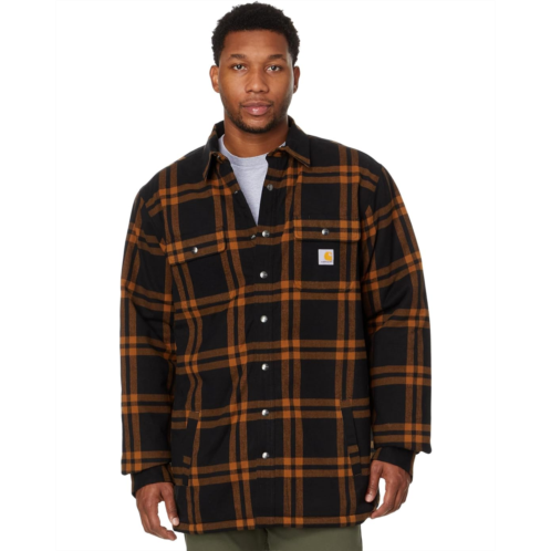 Carhartt Relaxed Fit Flannel Sherpa-Lined Shirt Jacket