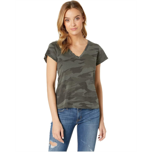 Splendid Katie Camo V-Neck