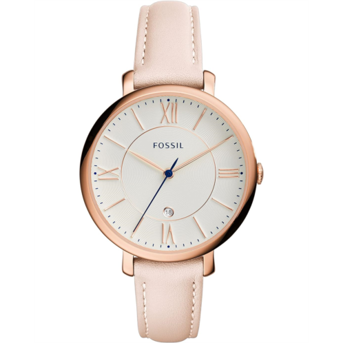 Fossil Jacqueline Three-Hand Leather Watch